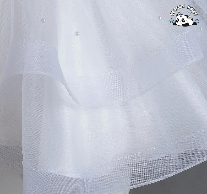 LEZONKIDS - Hot Selling  Kids Pink Dresses Little Girl Ball Gowns Flower Girls Long Dress